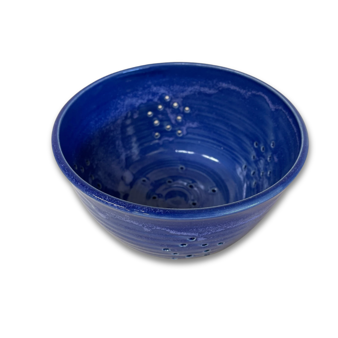 Blue Ceramic Fruit Bowl