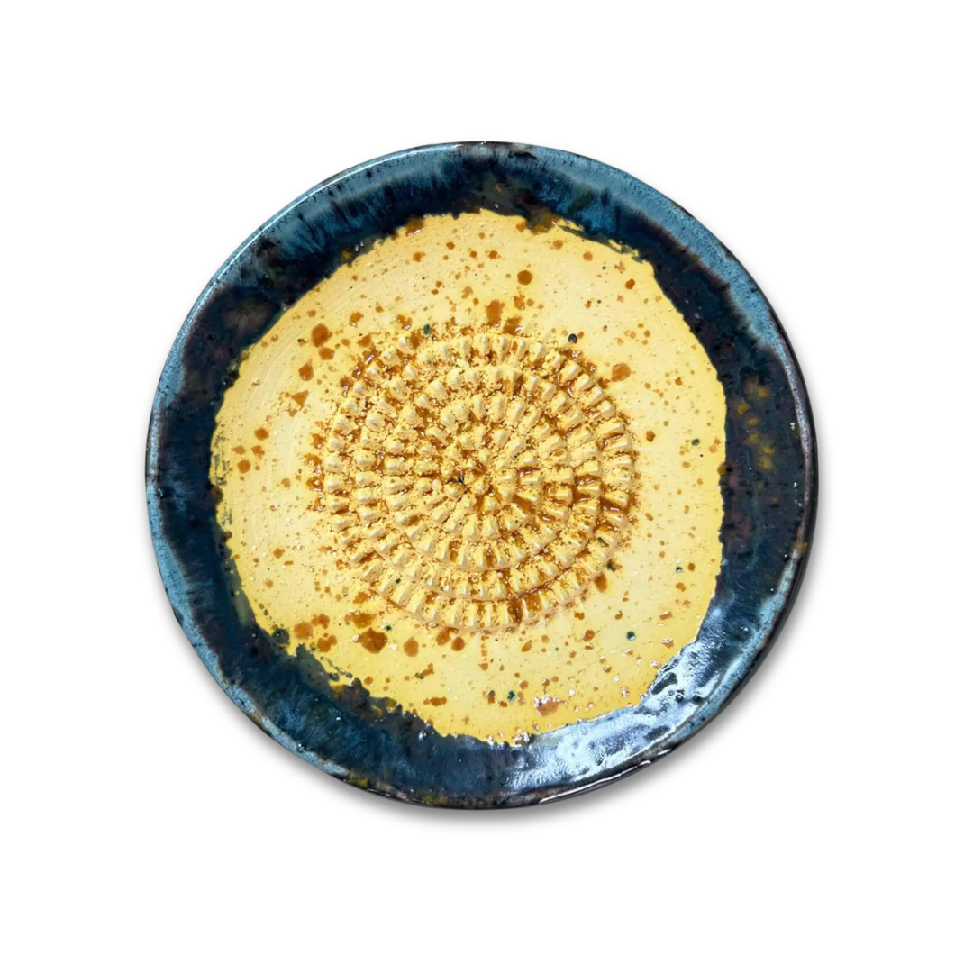 Ceramic Garlic Grater Plate yellow